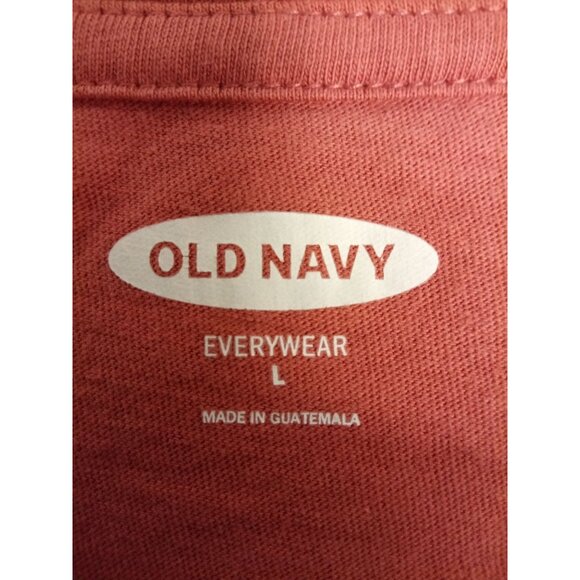 Old Navy Women's Pink, White Flower Short Sleeved Tee Size Large - Picture 4 of 5